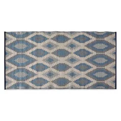 Online Kirklands Home Blue & Gray Diamond Stripe Outdoor Area Rug, 3x6