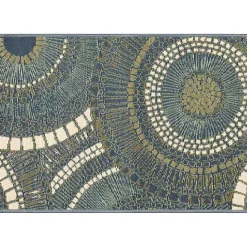 Sale Kirklands Home Blue & Green Circles Indoor/Outdoor Rug, 3x4