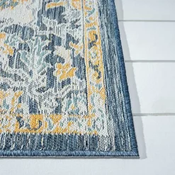 Outlet Kirklands Home Blue & Orange Medallion Reversible Area Rug, 5x7