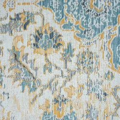 Hot Kirklands Home Blue & Orange Medallion Reversible Area Rug, 8x10