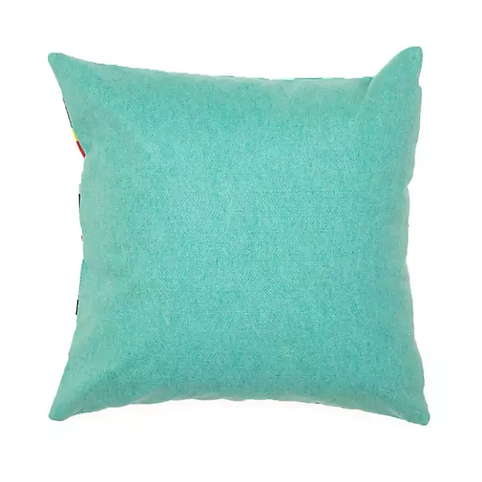 Hot Kirklands Home Blue & Red Lamontage Stripe Outdoor Throw Pillow