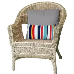 Hot Kirklands Home Blue & Red Lamontage Stripe Outdoor Throw Pillow