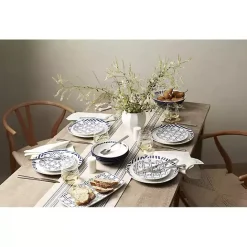 Hot Kirklands Home Blue & White Harbour 12-pc. Dinnerware Set