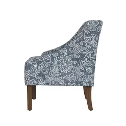 Hot Kirklands Home & White Swoop Accent Chair Blue