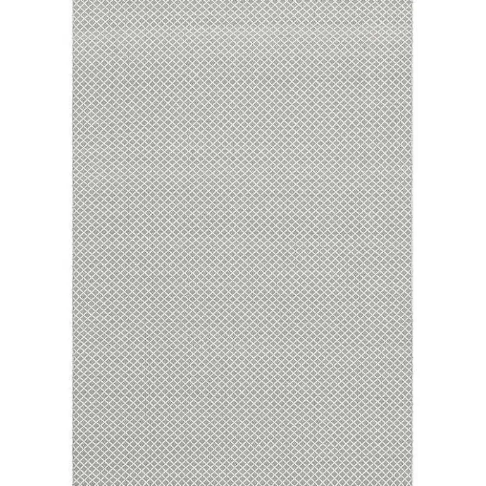 Clearance Kirklands Home Blue & White Trellis Indoor/Outdoor Rug, 5x8