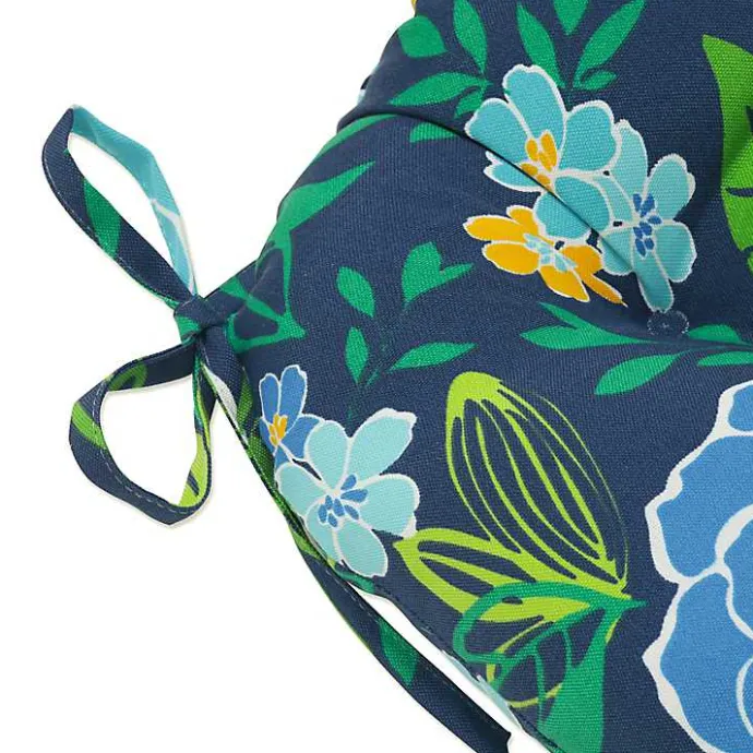 Online Kirklands Home Blue & Yellow Floral Outdoor Cushions, Set of 2