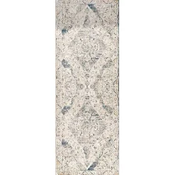 Discount Kirklands Home Blue Abstract Medallion Runner