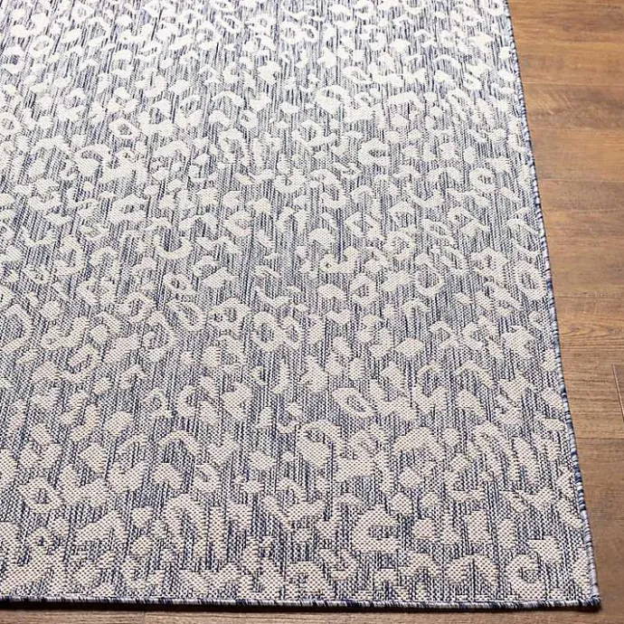 Kirklands Home Blue Amur Outdoor Rug, 5x7