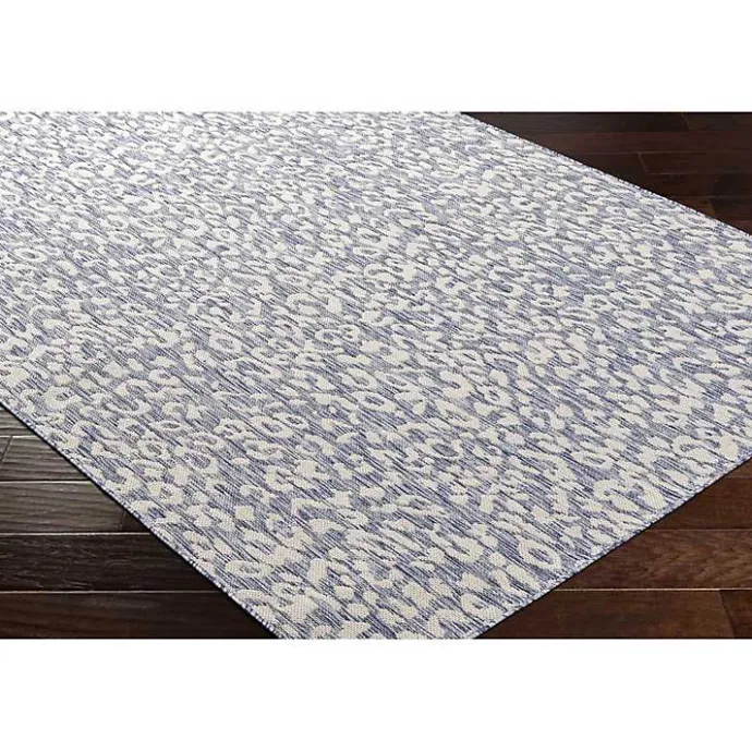 Kirklands Home Blue Amur Outdoor Rug, 5x7