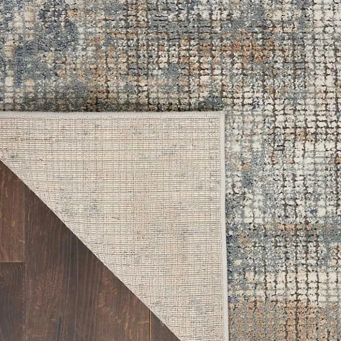 Hot Kirklands Home Blue and Beige Tally Textured Area Rug, 3x5