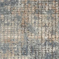 Hot Kirklands Home Blue and Beige Tally Textured Area Rug, 3x5