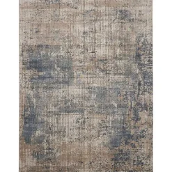 Discount Kirklands Home Blue and Beige Tally Textured Area Rug, 7x9