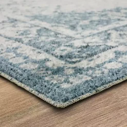Online Kirklands Home Blue and Cream Blackwell Runner, 2x10