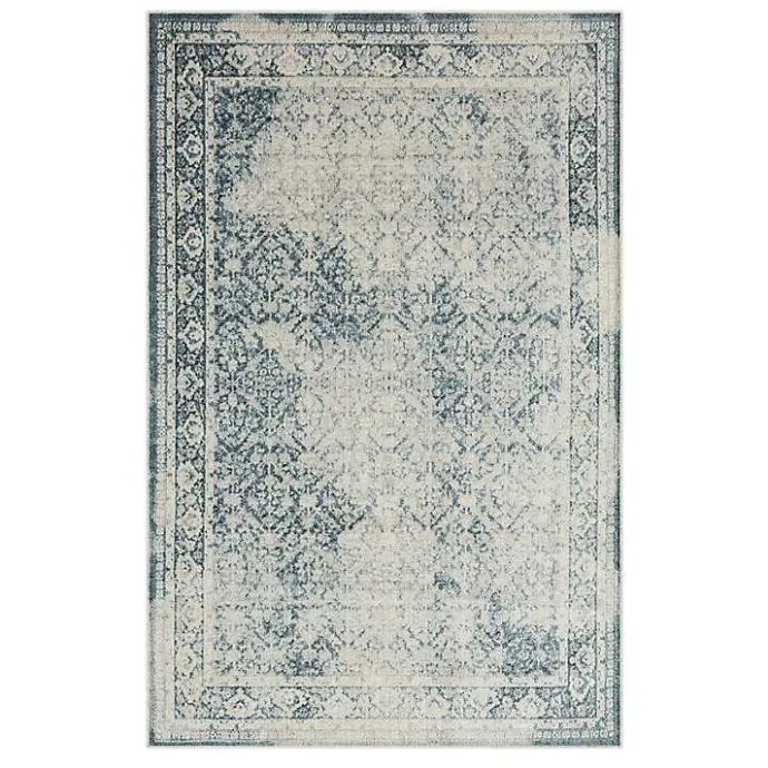 Discount Kirklands Home Blue and Cream Blackwell Area Rug, 6x9