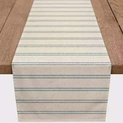Online Kirklands Home Blue and Cream Country Stripe Table Runner, 72 in.