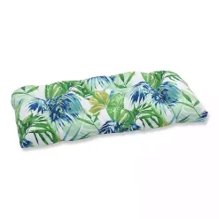 Sale Kirklands Home Blue and Green Soleil Wicker Loveseat Cushion