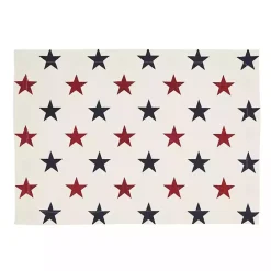 Hot Kirklands Home Blue and Red Americana Stars Placemats, Set of 4