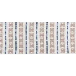 Discount Kirklands Home Blue and Stone Diamond Table Runner, 108 in.