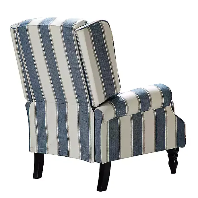 Online Kirklands Home Blue and Tan Stripe Traditional Recliner