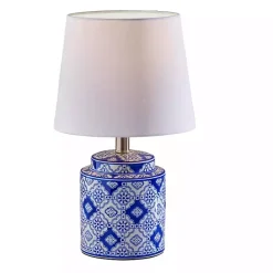 Online Kirklands Home Blue and Ceramic Table Lamps, Set of 2 White