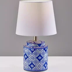 Online Kirklands Home Blue and Ceramic Table Lamps, Set of 2 White