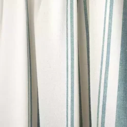 Discount Kirklands Home Blue and White Farmhouse Stripe Valance
