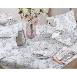Discount Kirklands Home Blue and White Floral Table Runner, 120 in.