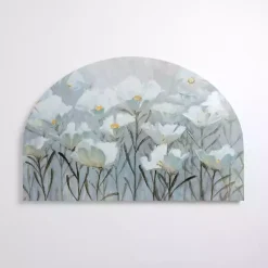 New Kirklands Home Blue and White Florals Arched Canvas Art Print