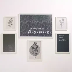 Discount Kirklands Home Blue and White Framed Art 6-pc. Gallery Set