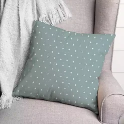Outlet Kirklands Home Blue and White French Country Outdoor Throw Pillow