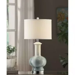 Sale Kirklands Home Blue and Ombre Ceramic Table Lamp White