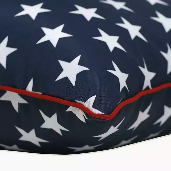 New Kirklands Home Blue and White Stars Outdoor Pillows, Set of 2