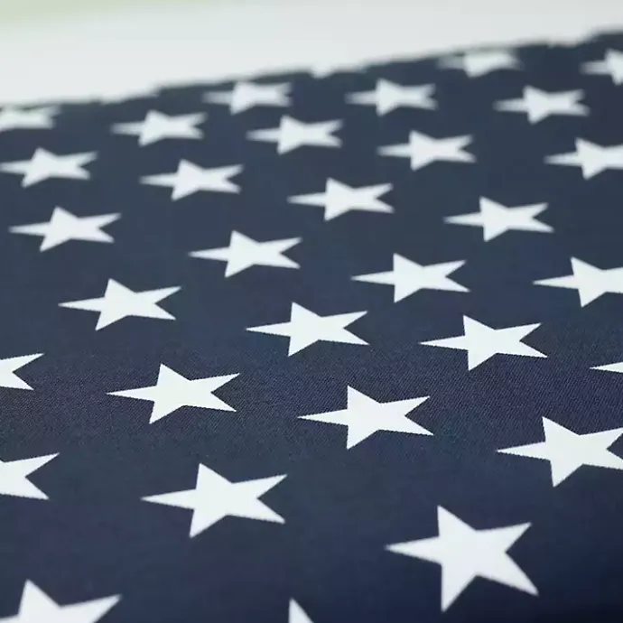 Best Kirklands Home Blue and White Stars Outdoor Loveseat Cushion