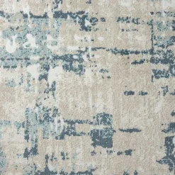 New Kirklands Home Blue Avalon Abstract Pattern Area Rug, 3x8