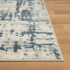 Kirklands Home Blue Avalon Abstract Pattern Area Rug, 4x6