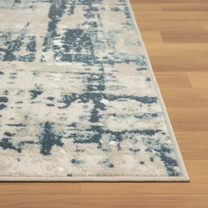 Kirklands Home Blue Avalon Abstract Pattern Area Rug, 4x6