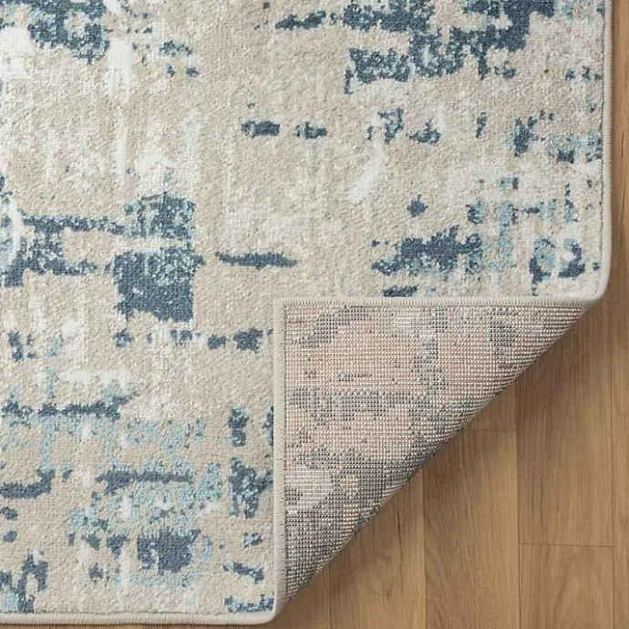 Kirklands Home Blue Avalon Abstract Pattern Area Rug, 4x6