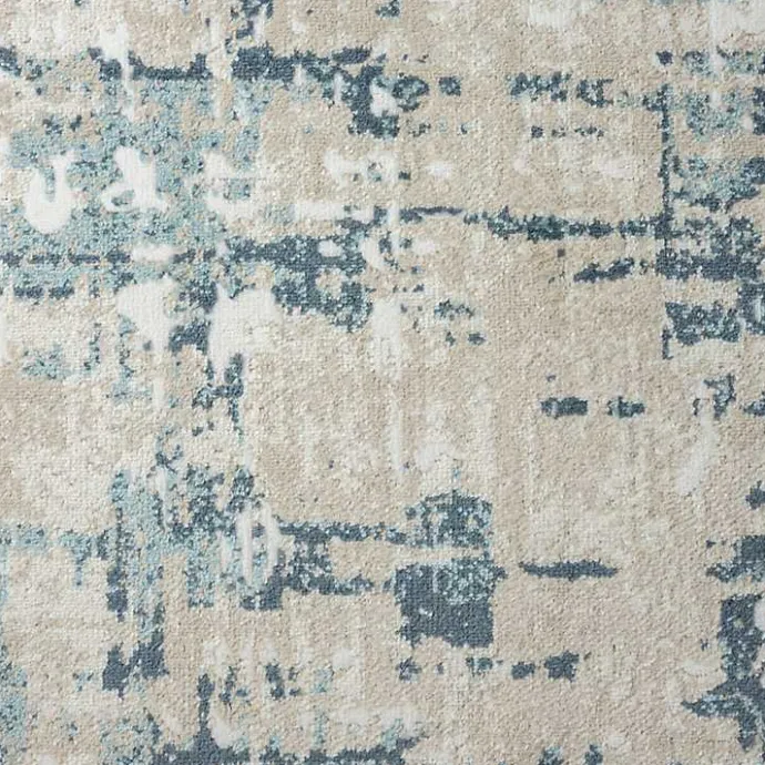 Kirklands Home Blue Avalon Abstract Pattern Area Rug, 4x6