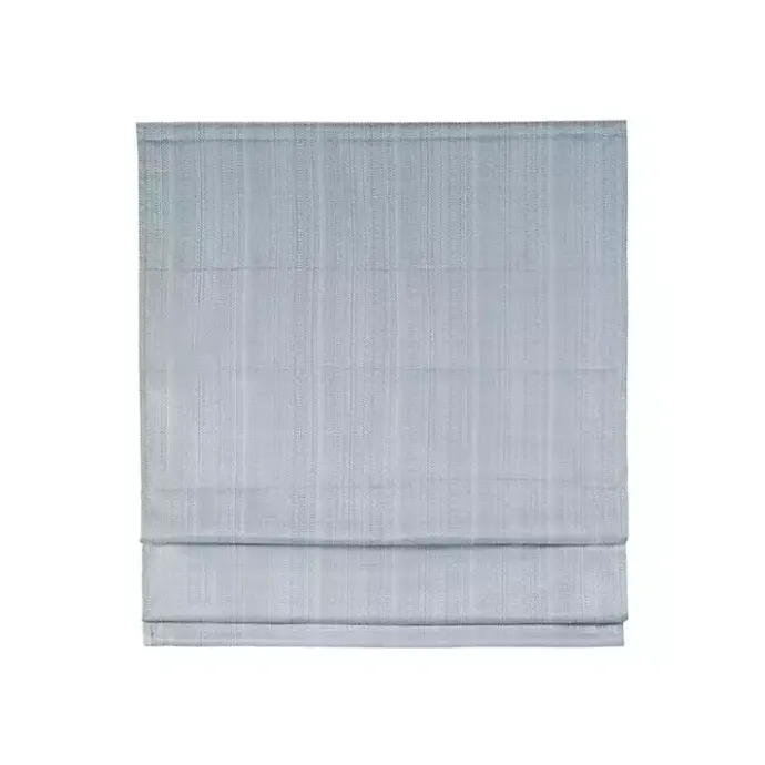Kirklands Home Basketweave Cordless Roman Shade, 35 in. Blue