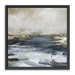Clearance Kirklands Home Blue Bay Framed Canvas Art Print, 30x30 in.