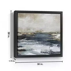 Clearance Kirklands Home Blue Bay Framed Canvas Art Print, 30x30 in.