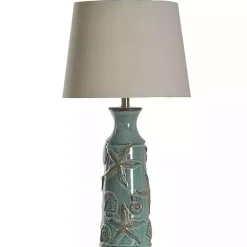 Kirklands Home Blue Bay Nautical Ceramic Table Lamp Tan
