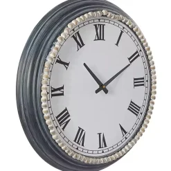 Sale Kirklands Home Blue Beaded Roman Numeral Clock