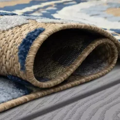 Kirklands Home Blue Bliss Bay Outdoor Area Rug, 6x9