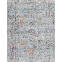 New Kirklands Home Boho Calhoun Washable Area Rug, 7x10 Blue