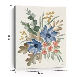 New Kirklands Home Blue Botanical Blend Canvas Art Print
