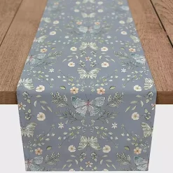 Sale Kirklands Home Botanical Butterfly Table Runner, 72 in. Blue