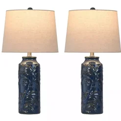 Kirklands Home Blue Boical Mayfield Table Lamps, Set of 2 Tan