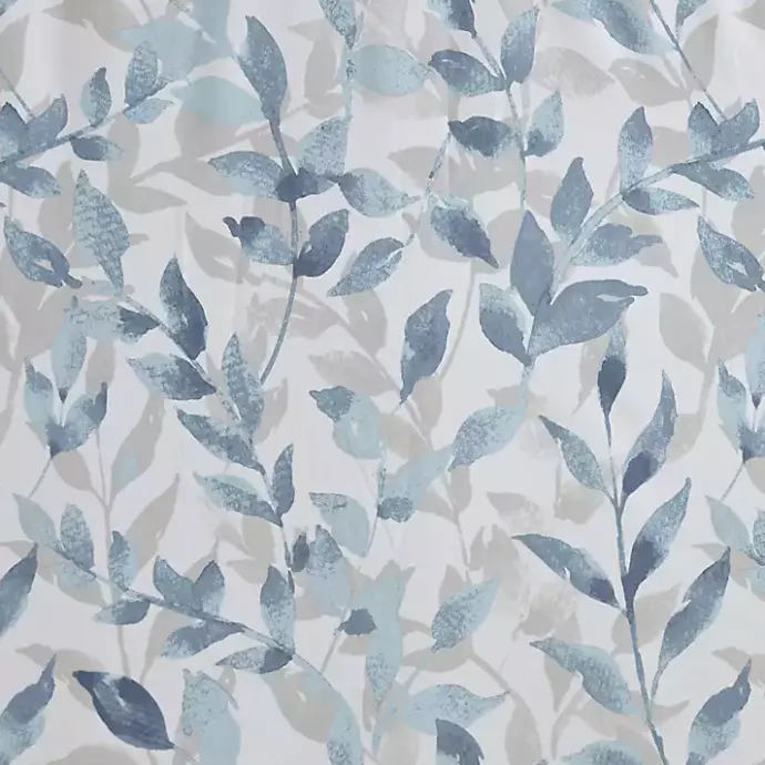 Outlet Kirklands Home Blue Botanical Microfiber Shower Curtain