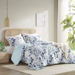 Discount Kirklands Home Blue Botanical 3-pc. King Comforter Set